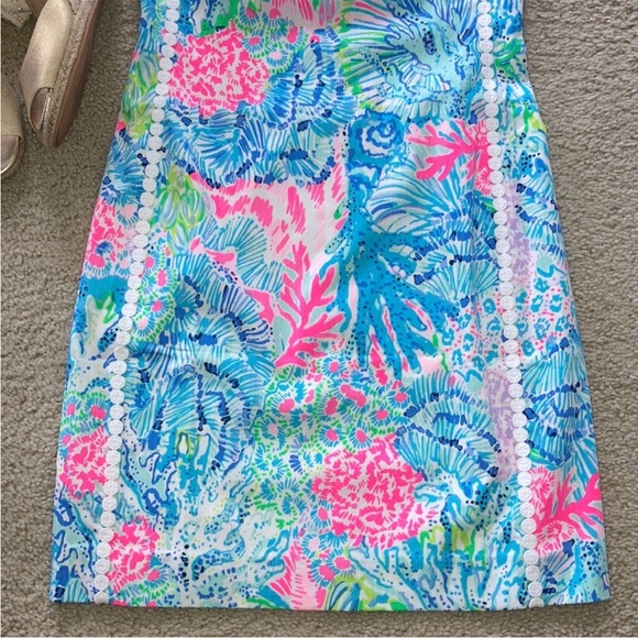 Lilly Pulitzer Mila Stretch Shift Dress in Multi Sink Or Swim - Picture 5 of 8